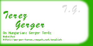 terez gerger business card